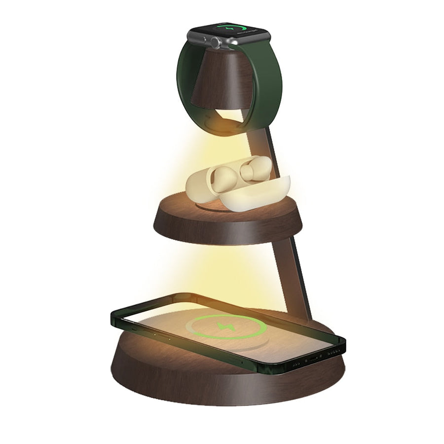 Desktop Powerhouse Multi-Device Wireless Charger Stand - Image 5