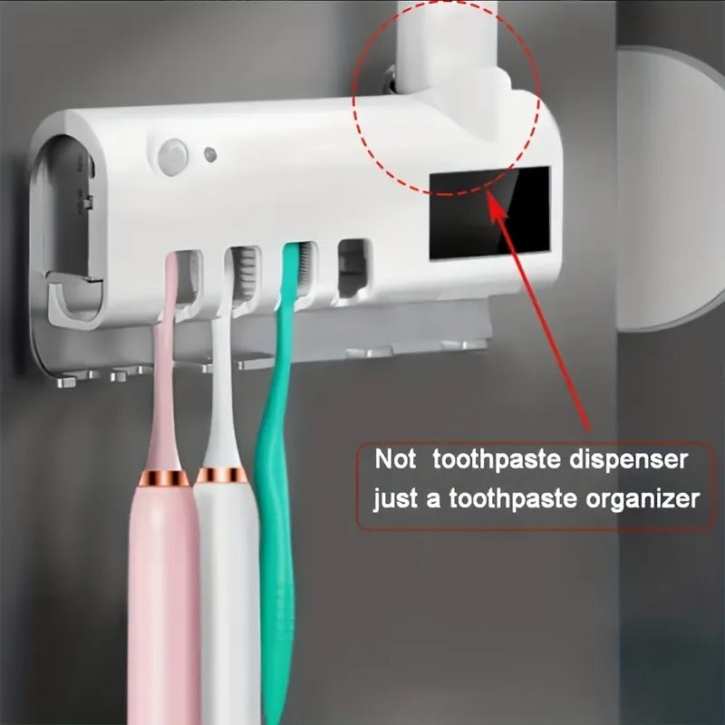 Automatic Toothpaste Dispenser Bathroom Organizer Rack - Image 2