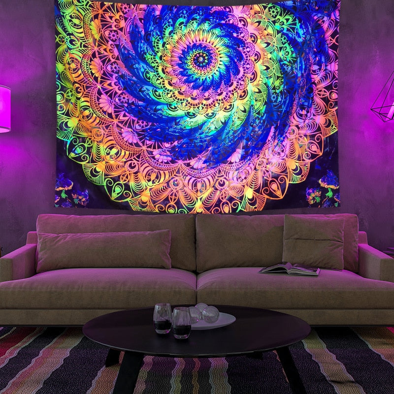 Colorful Glowing Luminous Tapestry - Image 33