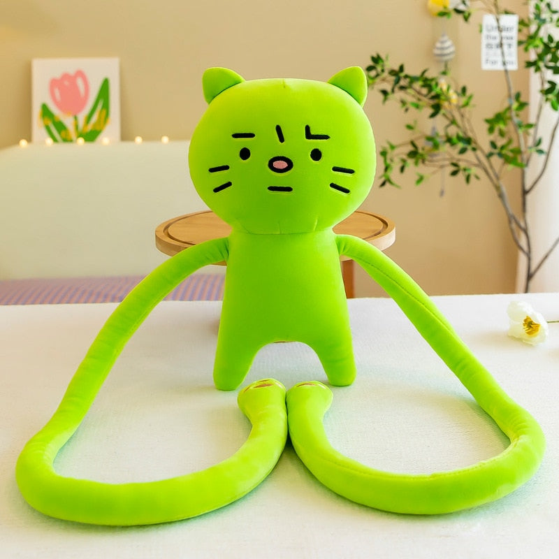 Green Cat Plush Toy Pillow - Image 6