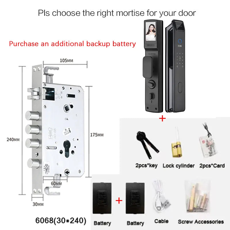 Automatic Secure Face Recognition Smart Fingerprint Door Lock - Image 11