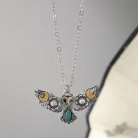Quiet Watcher Owl Charm Necklace - Image 2