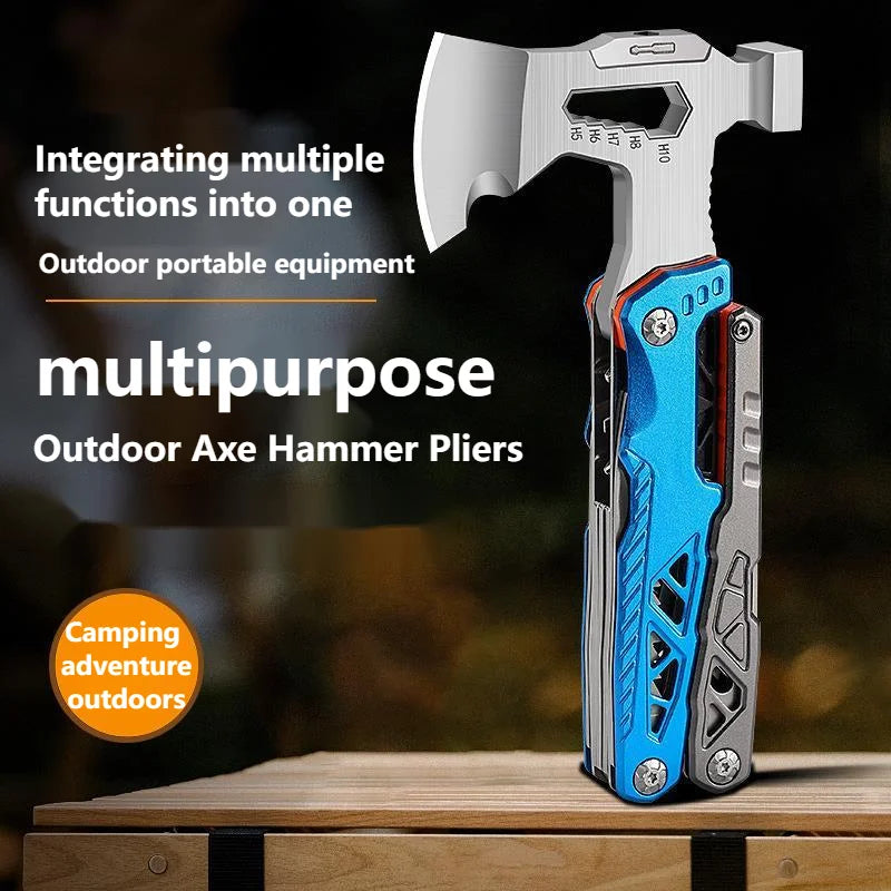 Multi-Use Axe Hammer Pliers Outdoor Multi-Tool Gadget - Image 2