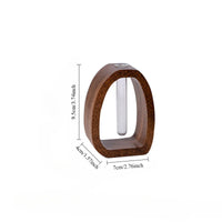Oval Wood Frame Single Stem Vase - Image 9