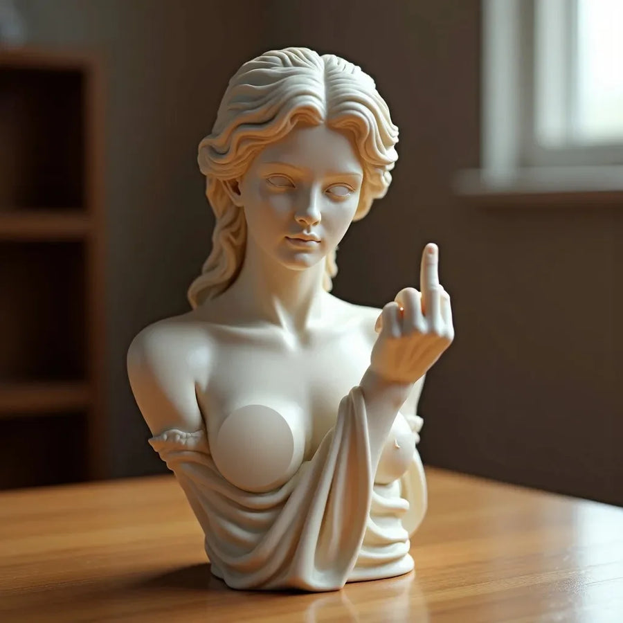 Roman Bust Middle Finger Home Decor - Image 6