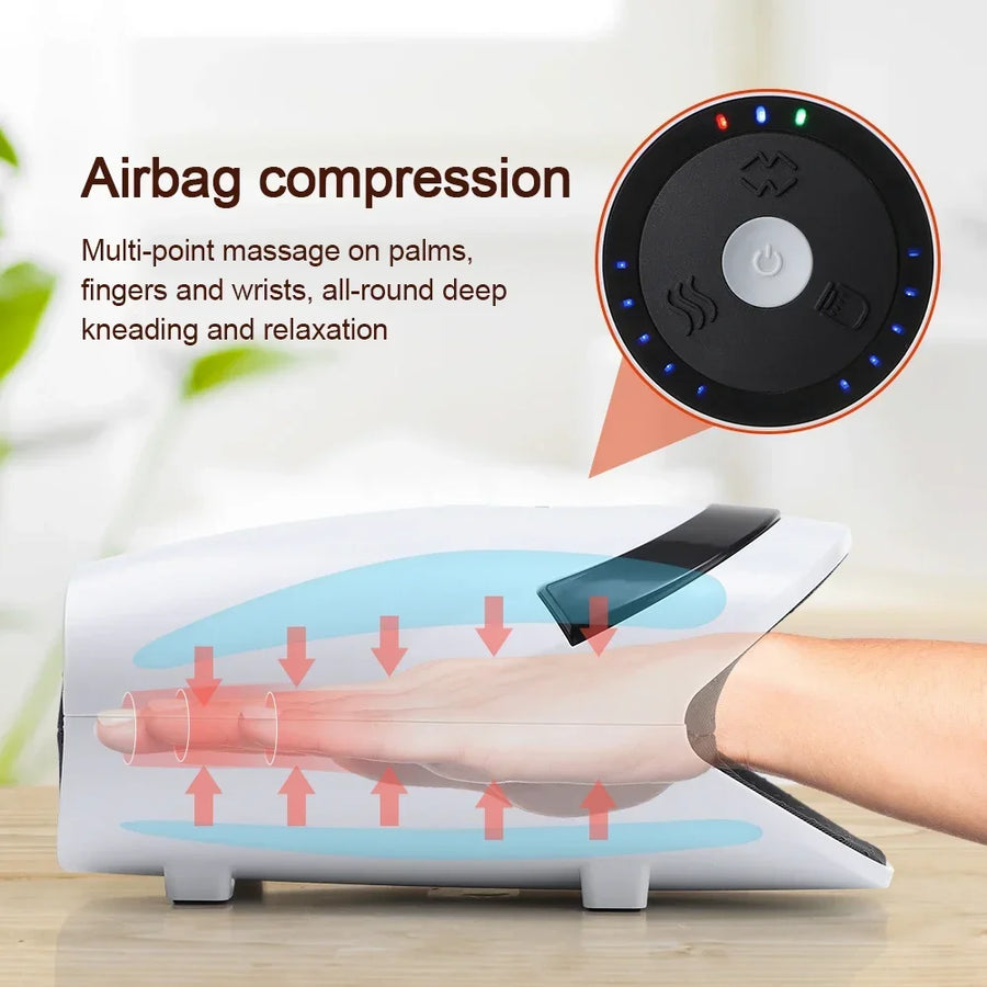 Hot Compress Electric Triple Mode Ergonomic Hand Massager - Image 4
