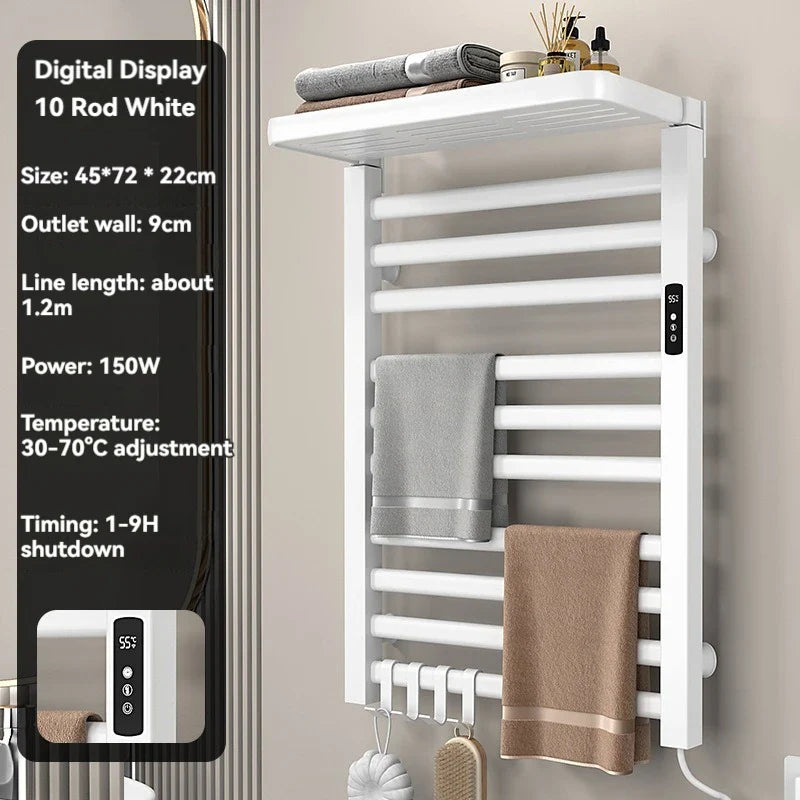 Intelligent Electric Heated Towel Drying Organizer Rack - Image 8