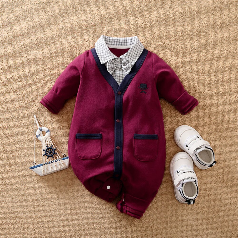 Newborn Baby Gentleman Jumpsuit