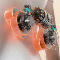 Ergonomic Back Support Heated Vibration Massager - Image 3