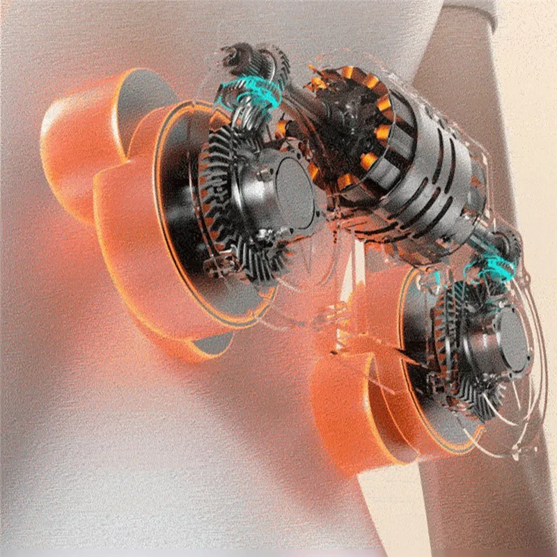 Ergonomic Back Support Heated Vibration Massager - Image 3