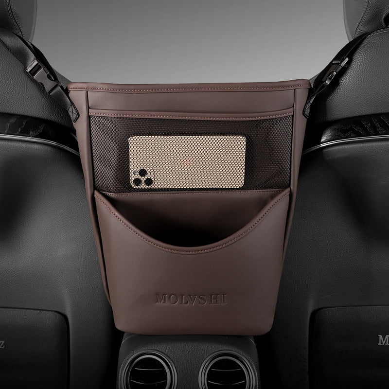 Car Armrest Leather Console Organizer - Image 2