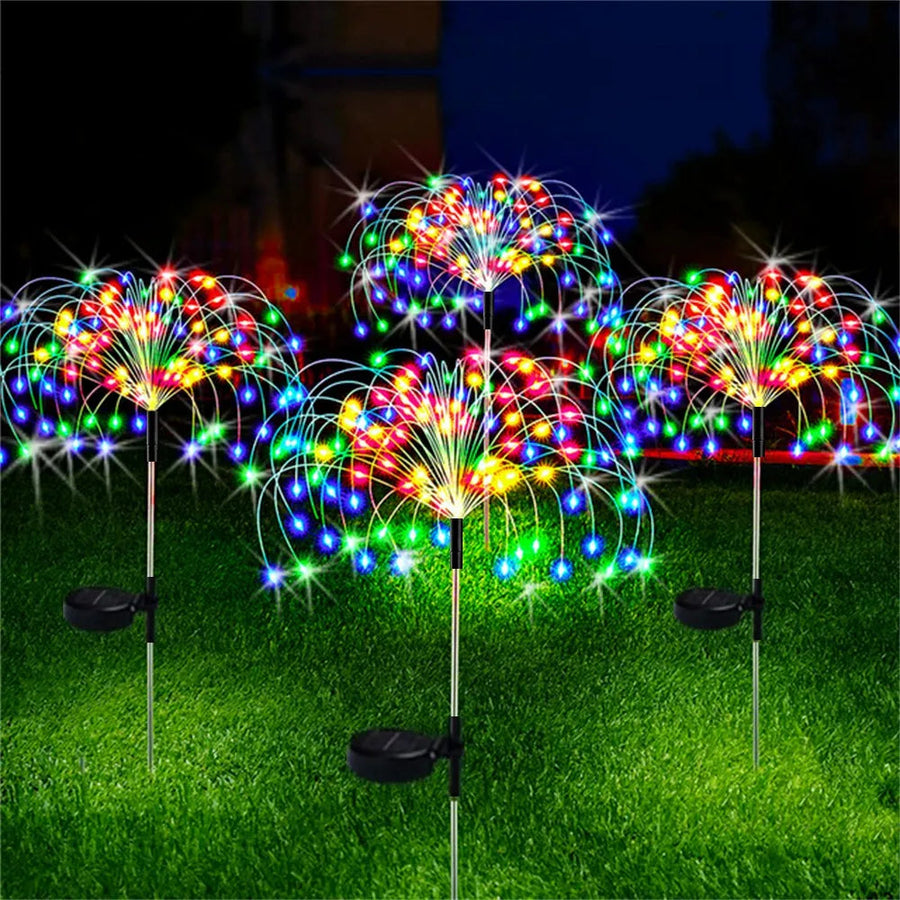 LED Solar Firework Fairy Outdoor Pathway Lights - Image 5
