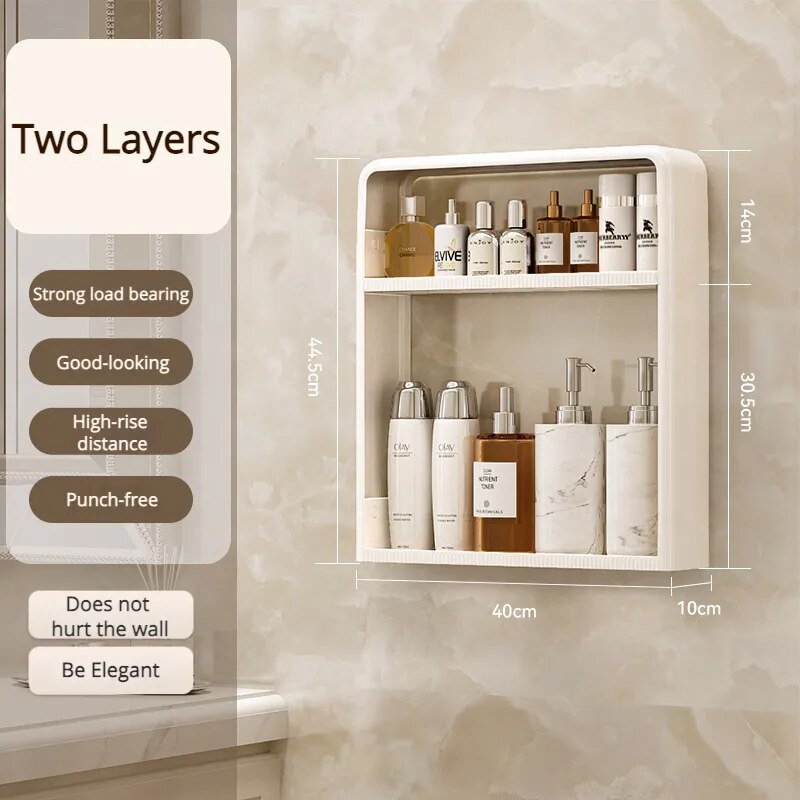 Home Essential Punch-Free Bathroom Organizer Shelf - Image 6