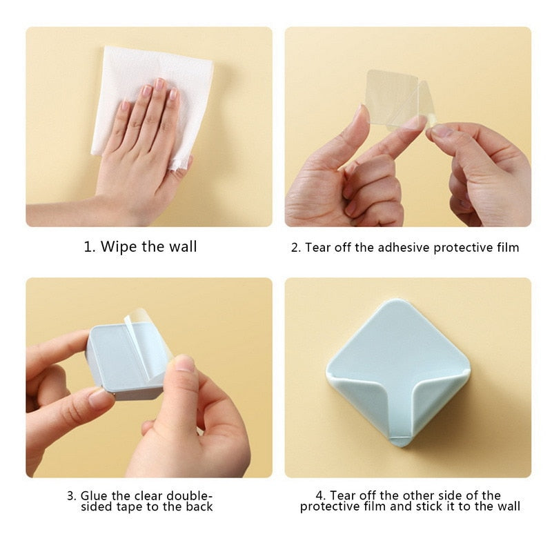 Self-Adhesive Strong Cable Holding Wall Hook - Image 3
