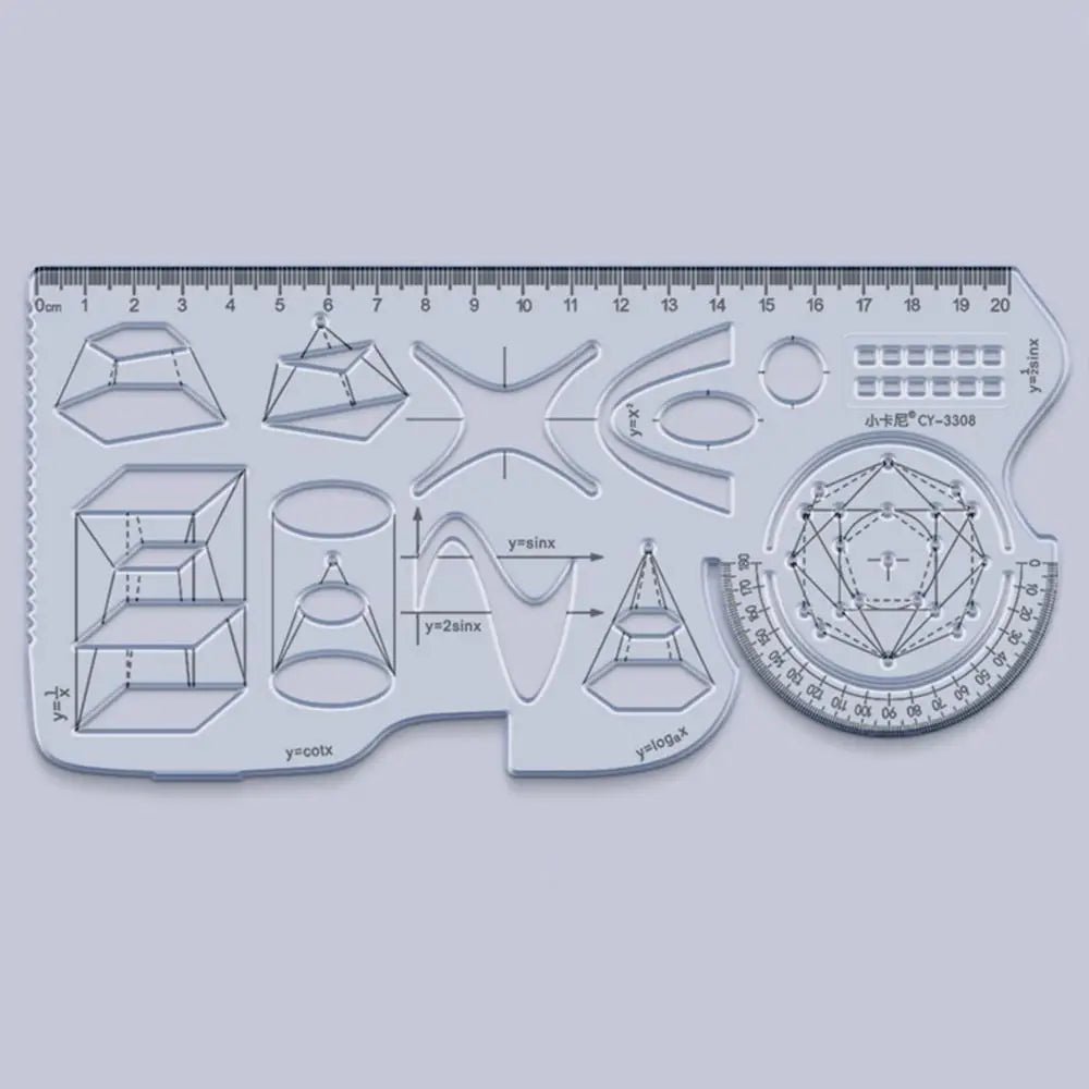 Math Genius Multi-Angle Drawing Precision Ruler - Image 8