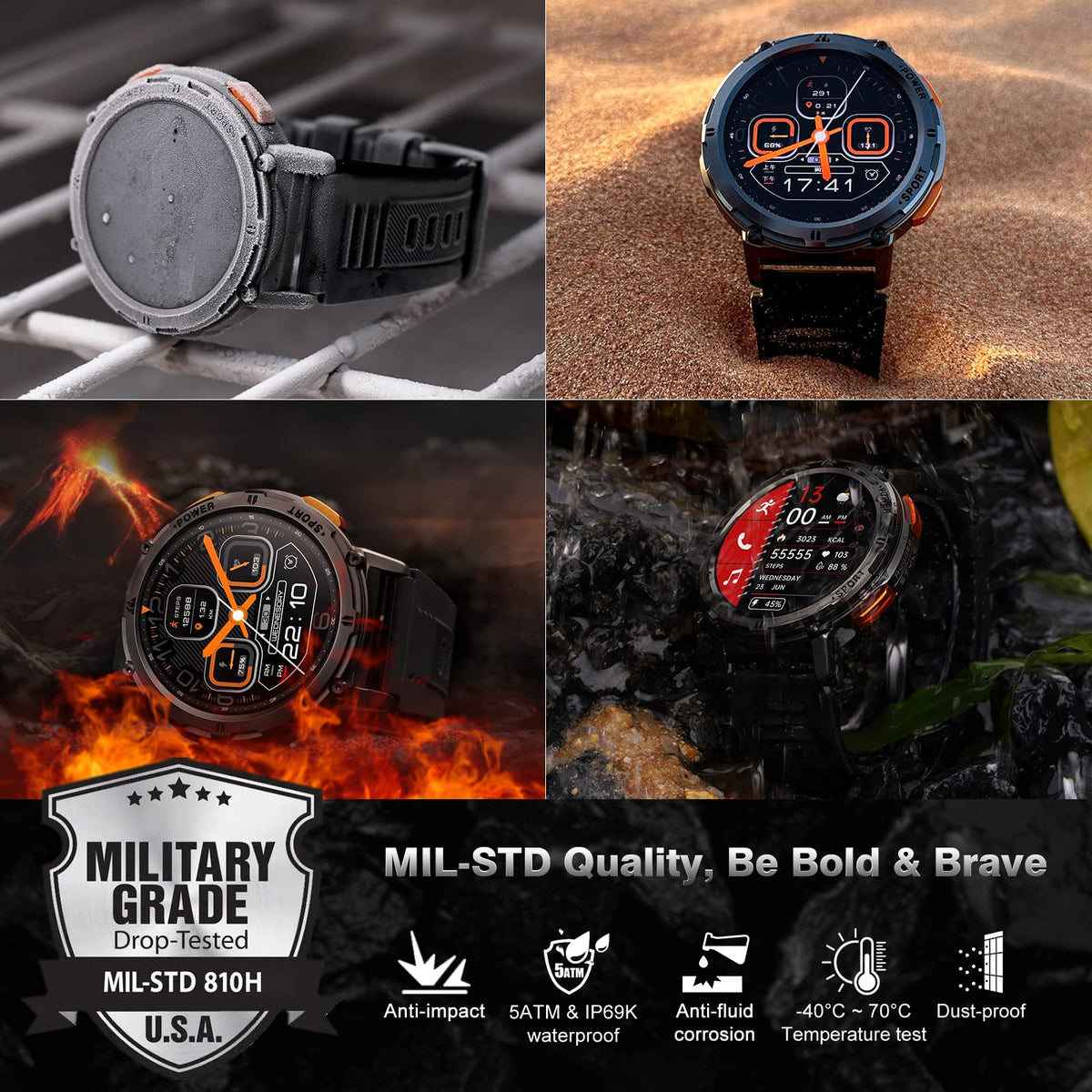 Ultra Armor Durable Military Smartwatch