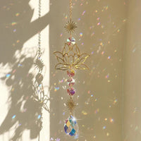 Lotus Crystal Sun Catcher Rainbow Prism - Image 4