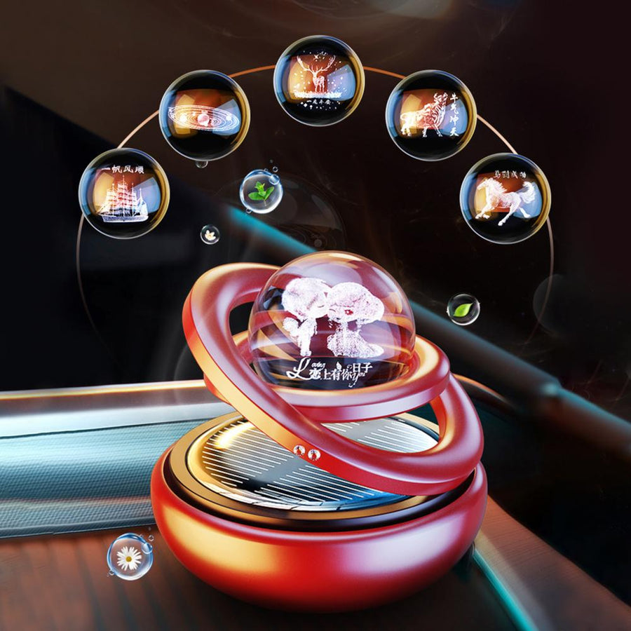 Creative Double-Ring Car Air Freshener - Image 0