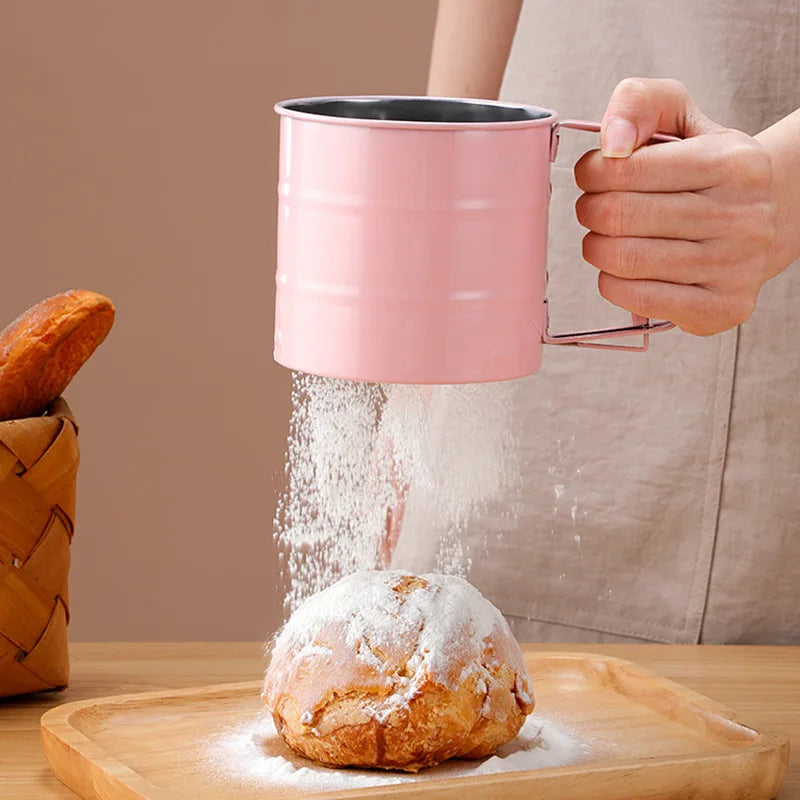 Handheld Kitchen Flour Sifter Semi-Automatic Kitchen Gadget - Image 2