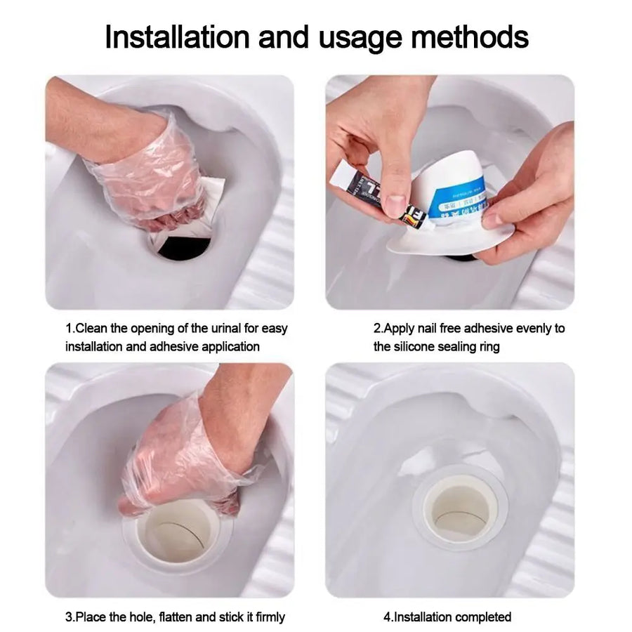 Anti-Smell Squat Toilet Plug Magnetic Stopper - Image 6