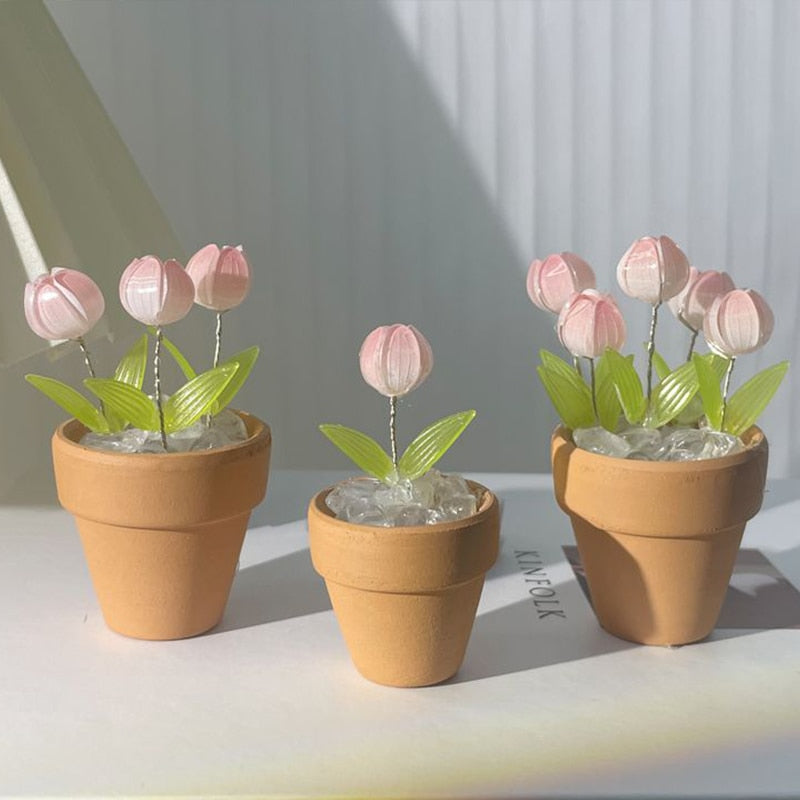 Creative DIY Rose Glow Night Lamp Decor - Image 6