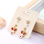 Charming Christmas Time Design Earrings