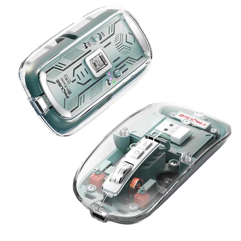 Silent Transparent Clear Click Wireless Mouse - Image 6