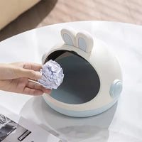 Mini Rabbit Desktop Storage Trash Bin - Image 6