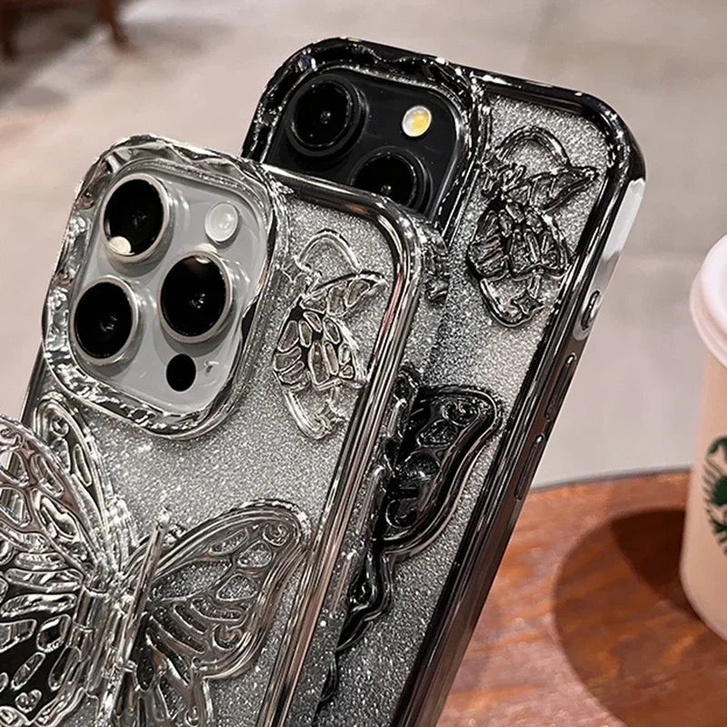 Butterfly Light Transparent iPhone Case - Image 5
