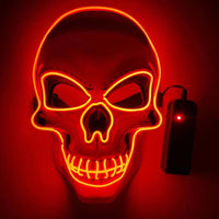 Neon LED Skeleton Party Mask - Image 5