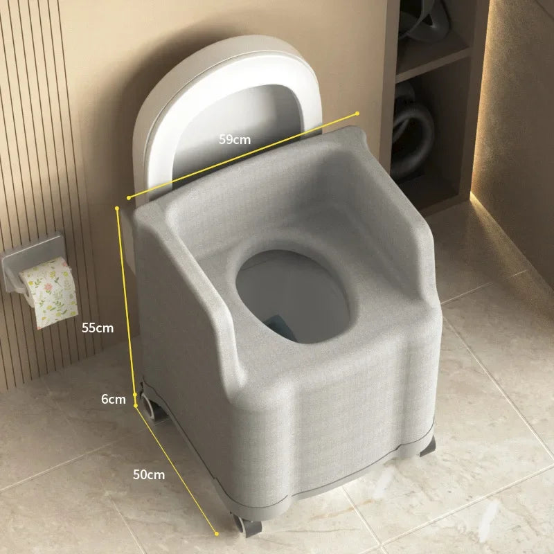Heavy-Duty Portable Potty Seat Toilet Chair - Image 8