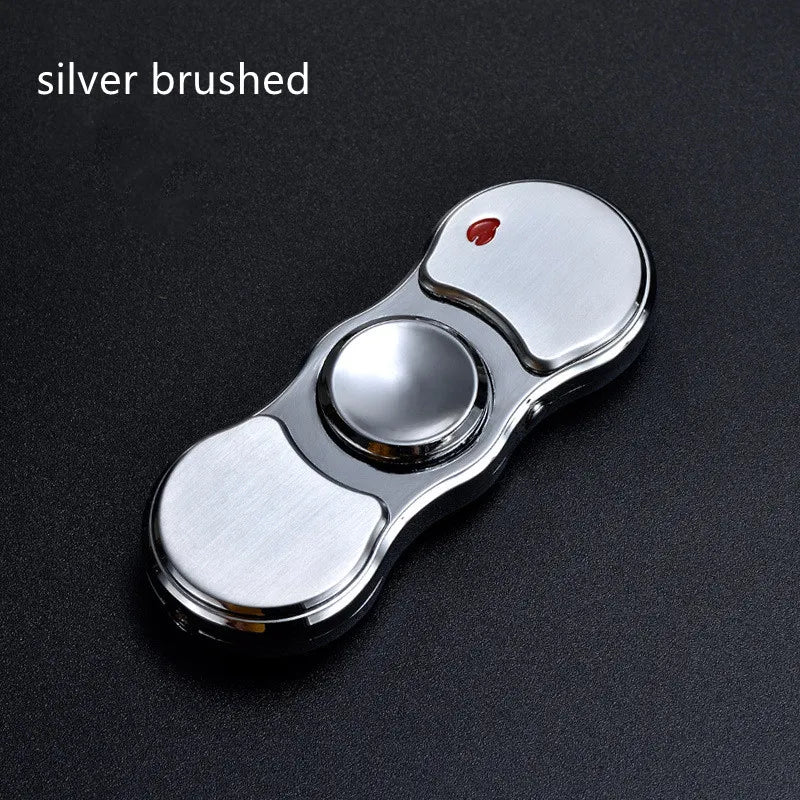 Metal Rechargeable Colorful Light Fidget Spinner Lighter– Mavigadget