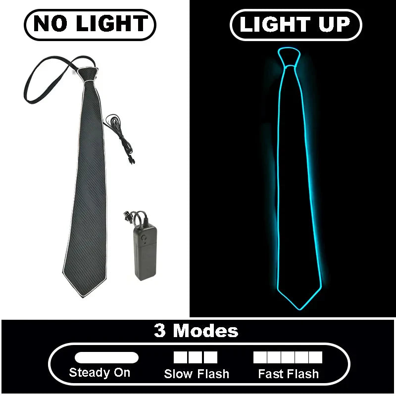 Neon Glow LED Party Tie - Image 10