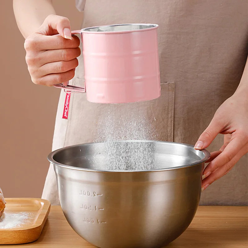 Handheld Kitchen Flour Sifter Semi-Automatic Kitchen Gadget - Image 1