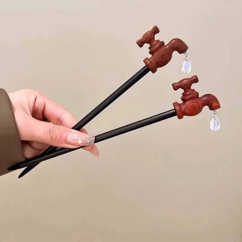 Water Drop Faucet Hair Stick - Image 2