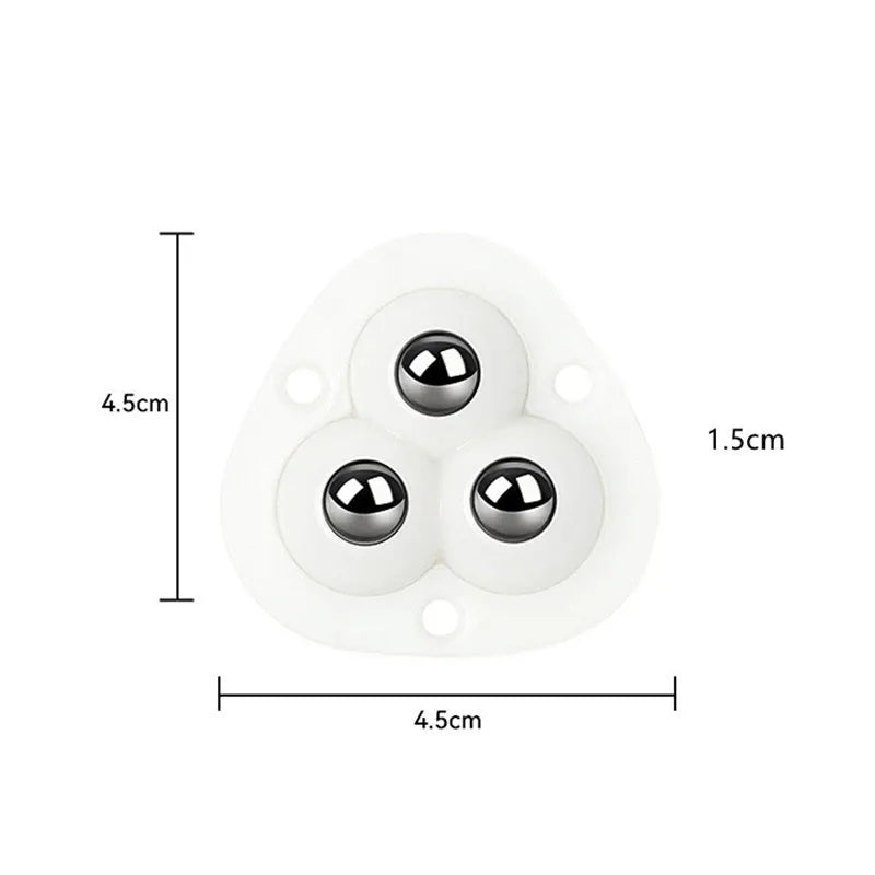 Self-Adhesive Full Rotating Furniture Mover Wheel Rollers