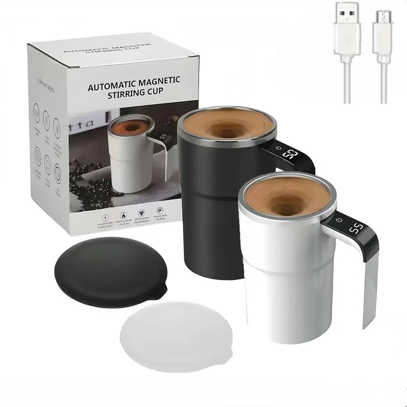 Digital Temperature Display Self Stirring Coffee Mug - Image 8