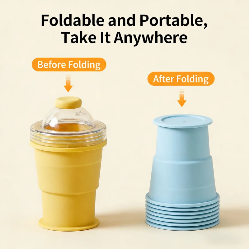 RoundRoll Foldable Silicone Ice Ball Drink Cup - Image 6