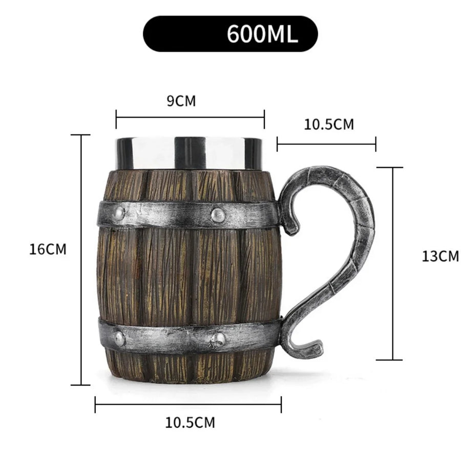 3D Viking-Style Wooden Mug - Image 14