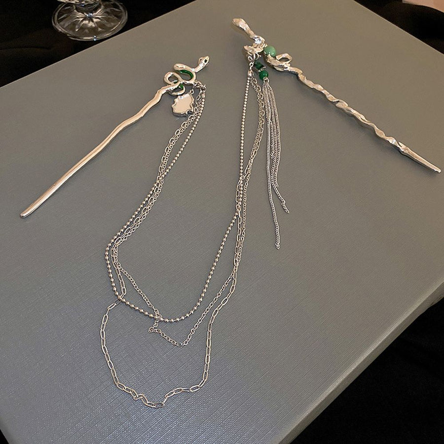 Ancient Style Vintage Double Hair Sticks - Image 9