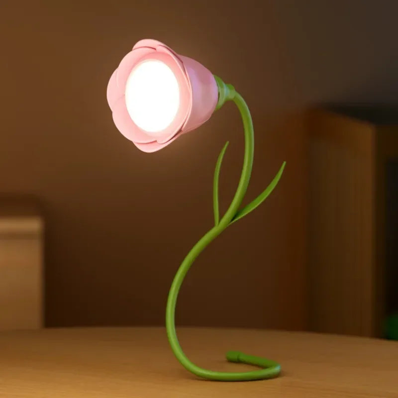 Last Rose Blooming Rose Accent Desk Lamp - Image 10