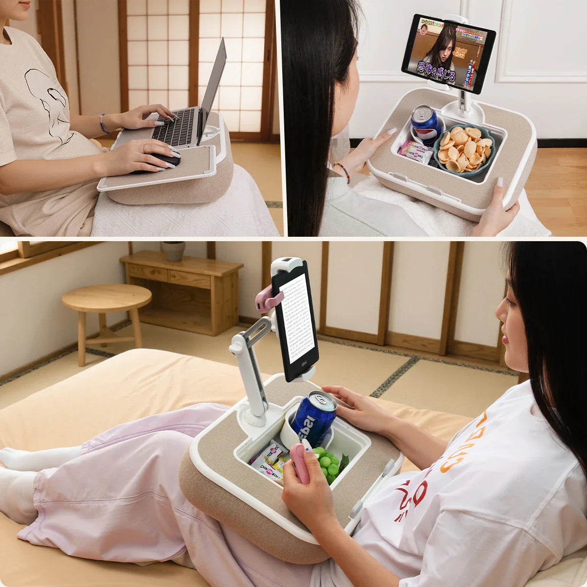 Work & Chill Rotating Tablet Pillow Desk - Image 3