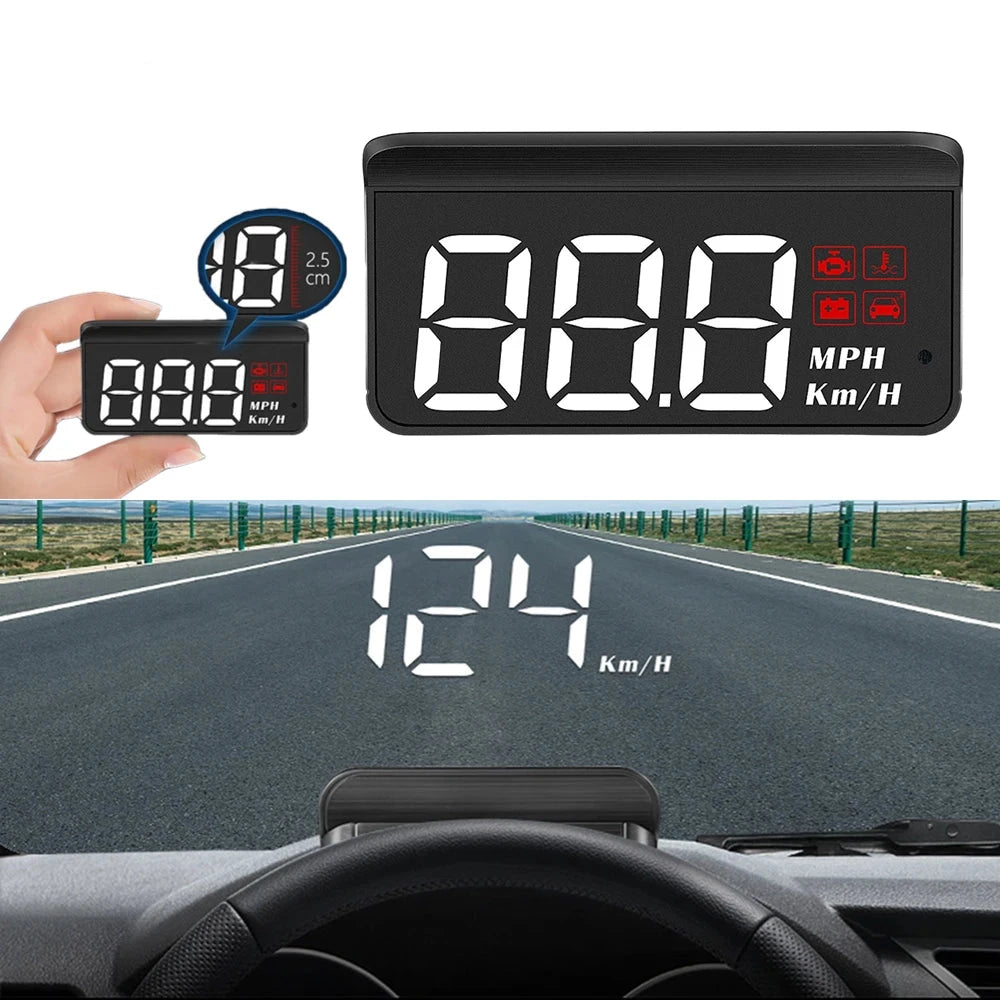 Digital HUD System Windshield Car Speedometer