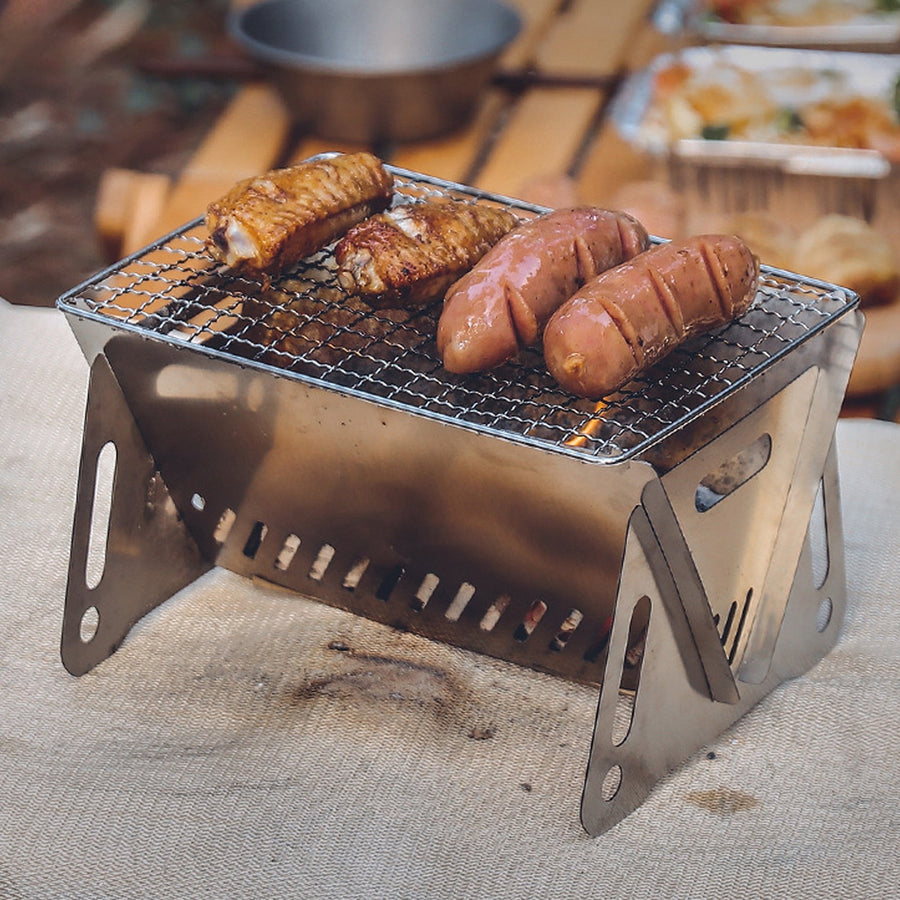 Camping Foldable Charcoal Grill - Image 6