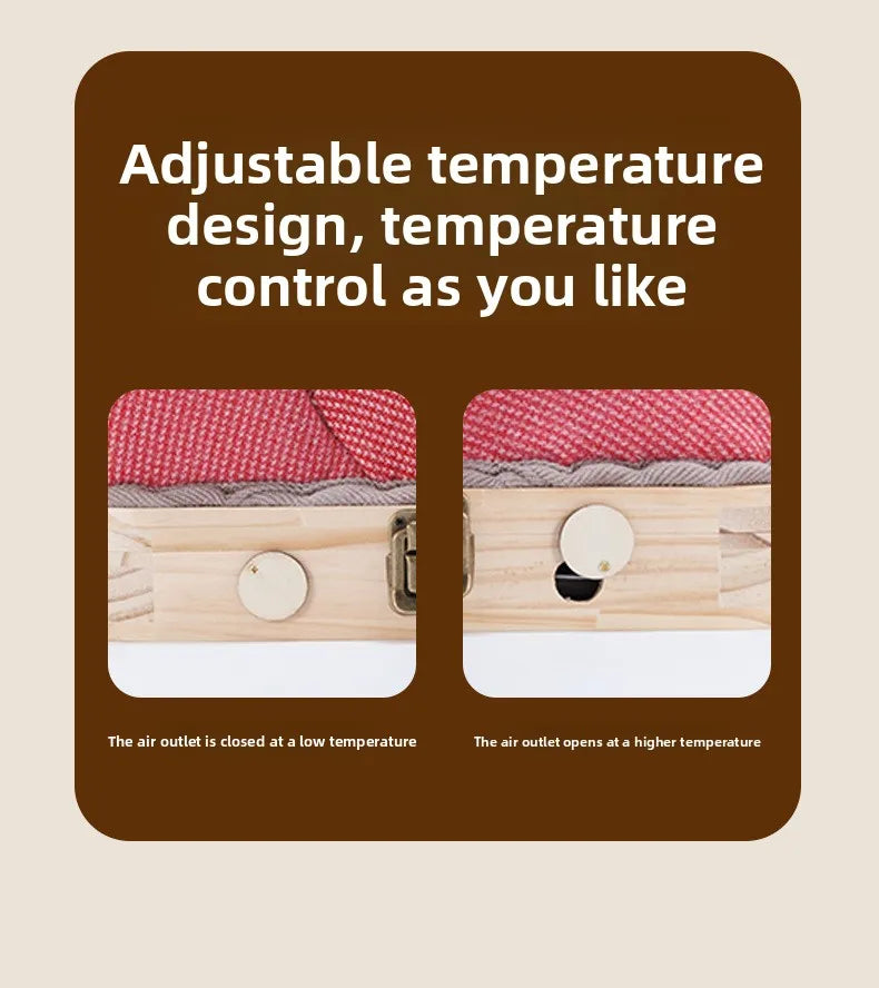 Natural Wood Herbal Heat Circulation Therapy Boots - Image 3