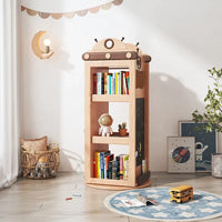 Cosmic Robot Wooden Kids Rotating Bookshelf - Image 0