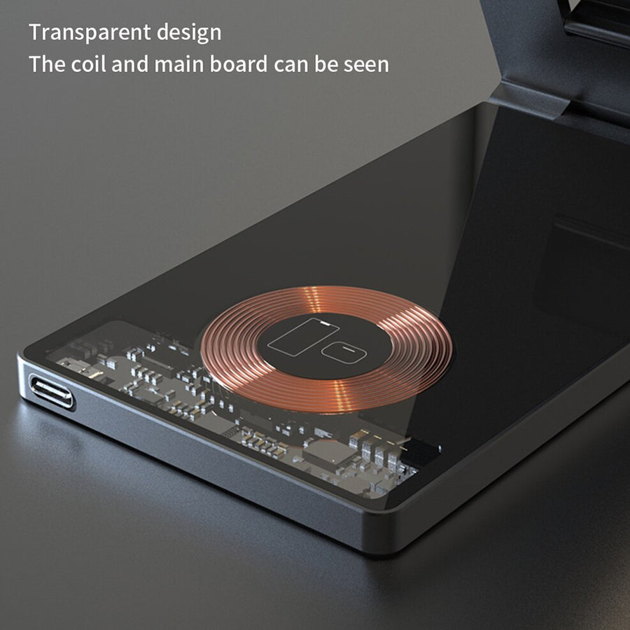 Clear Beam Foldable Magnetic Wireless Charger Stand - Image 3