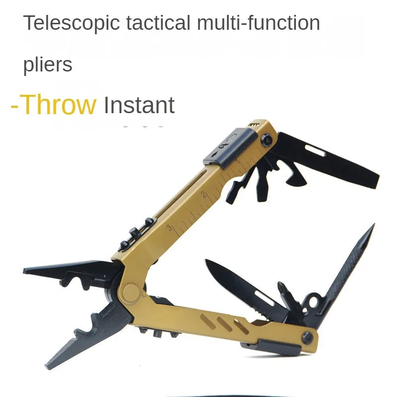 Survival Camping Foldable Knife Pliers Multifunctional Tool - Image 4