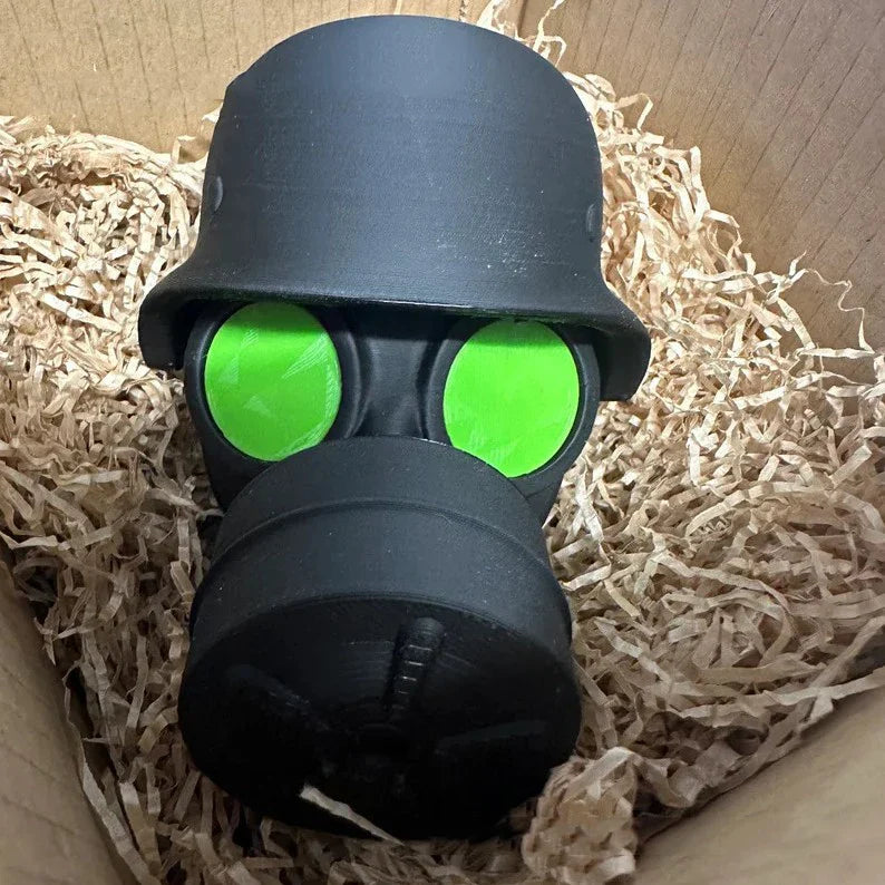 Black Gas Mask Helmet Trailer Hitch Cover - Image 7