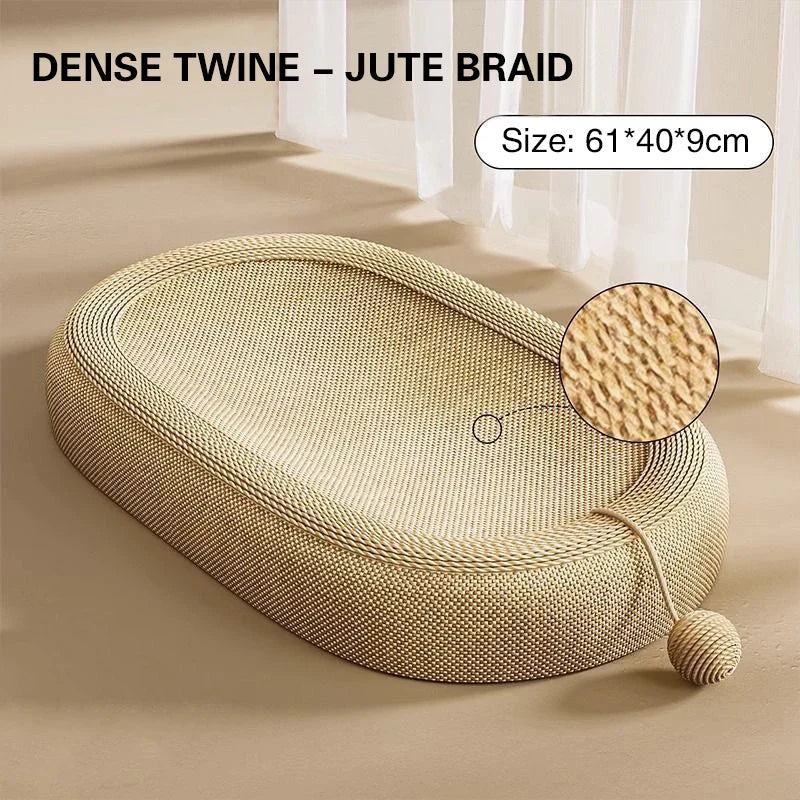 Cat Scratch Nest Oval Bed - Image 4